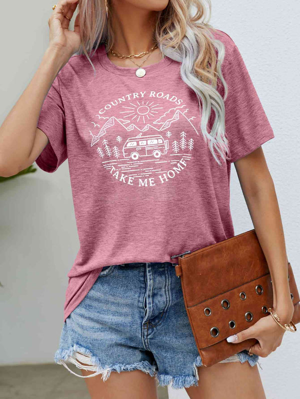 COUNTRY ROADS TAKE ME HOME Graphic Tee | 1mrk.com