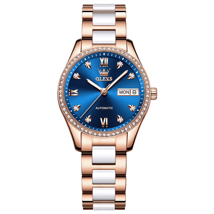 OLEVS 6637 Watch Rose Gold Automatic Ladies  Mechanical OLEVS