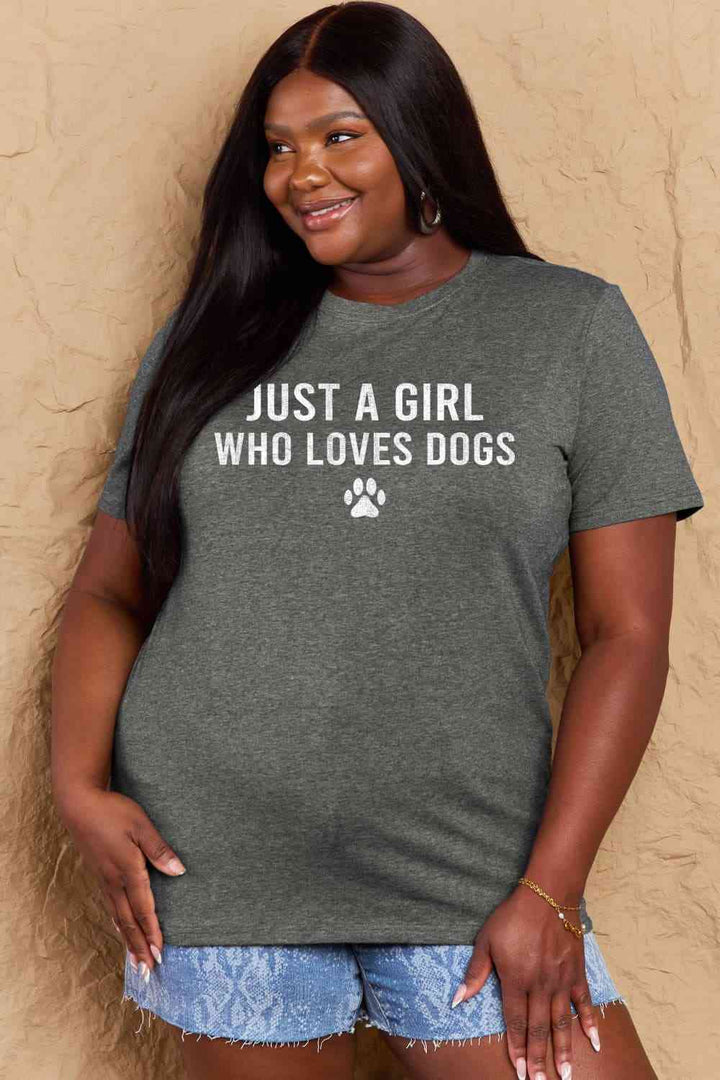 Simply Love Full Size Dog Paw Graphic Cotton T-Shirt | 1mrk.com