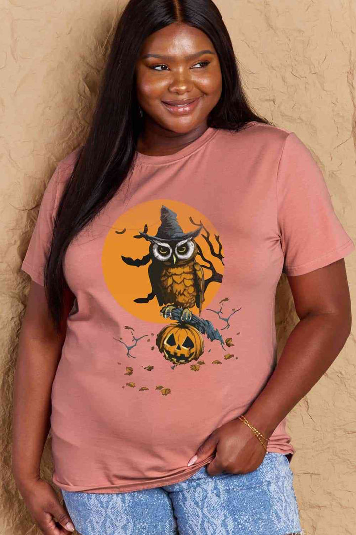 Simply Love Full Size Holloween Theme Graphic Cotton T-Shirt | 1mrk.com