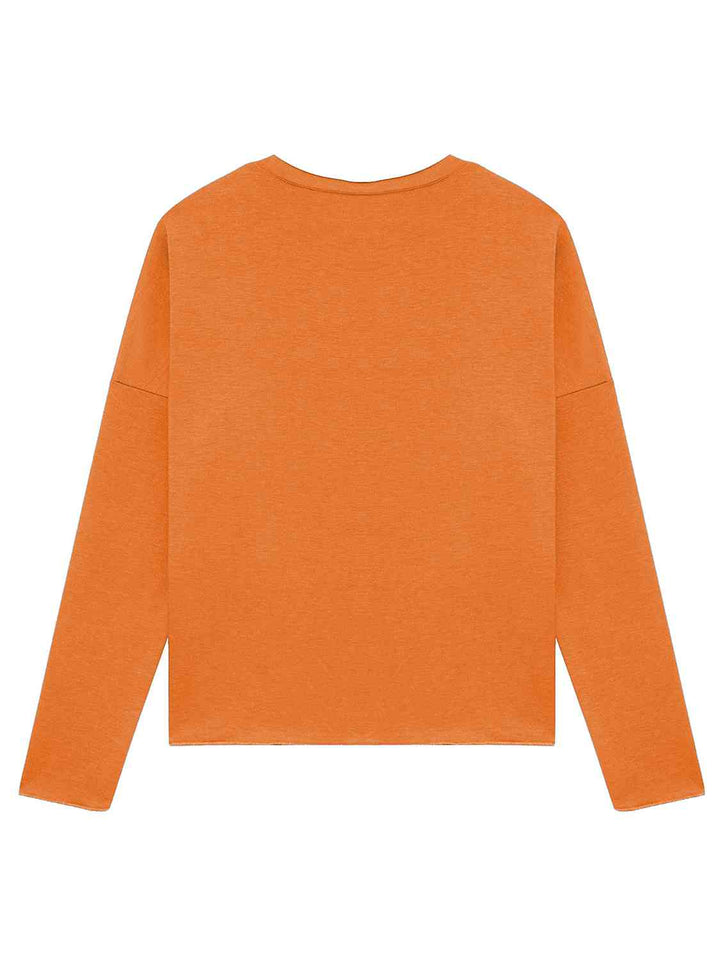 SAVE THE PUMPKIN Graphic Full Size Sweatshirt |1mrk.com