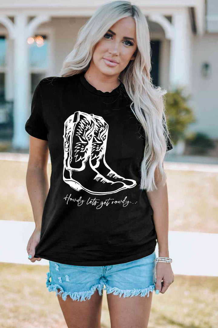 Boots Graphic Tee Shirt | 1mrk.com