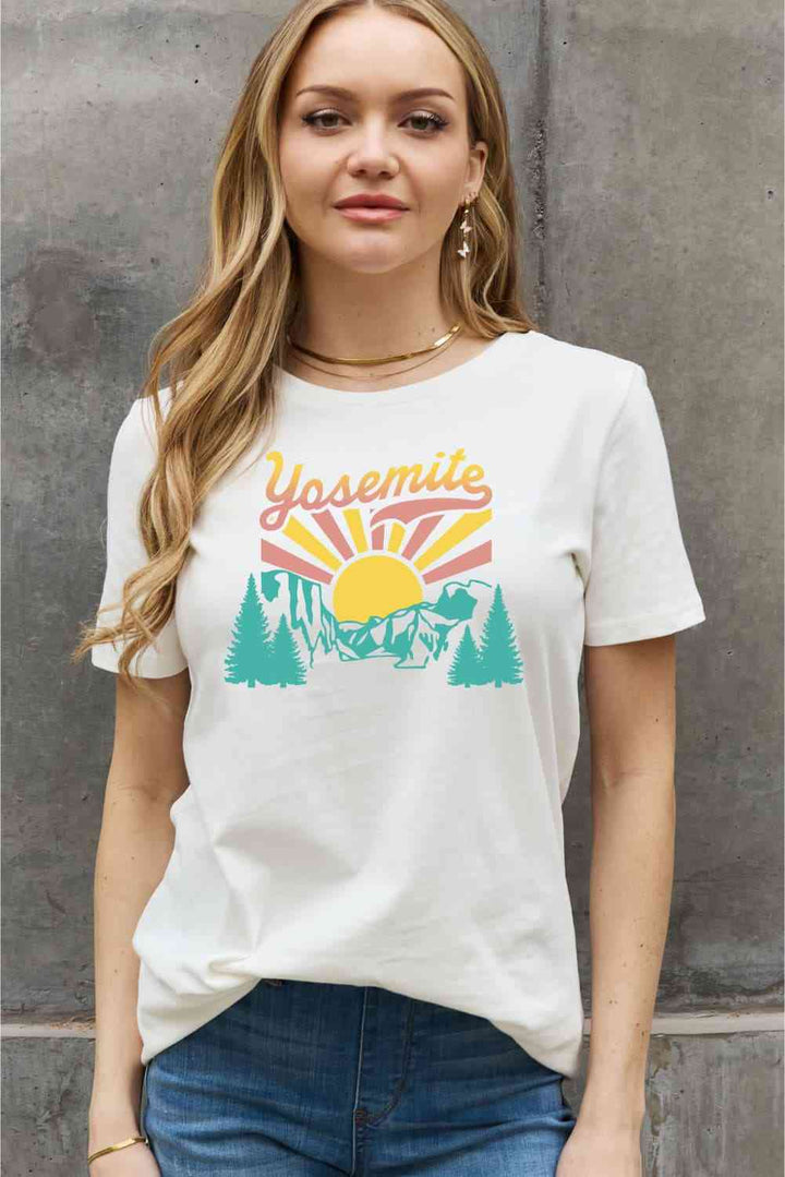 Simply Love Full Size YOSEMITE Graphic Cotton Tee | 1mrk.com