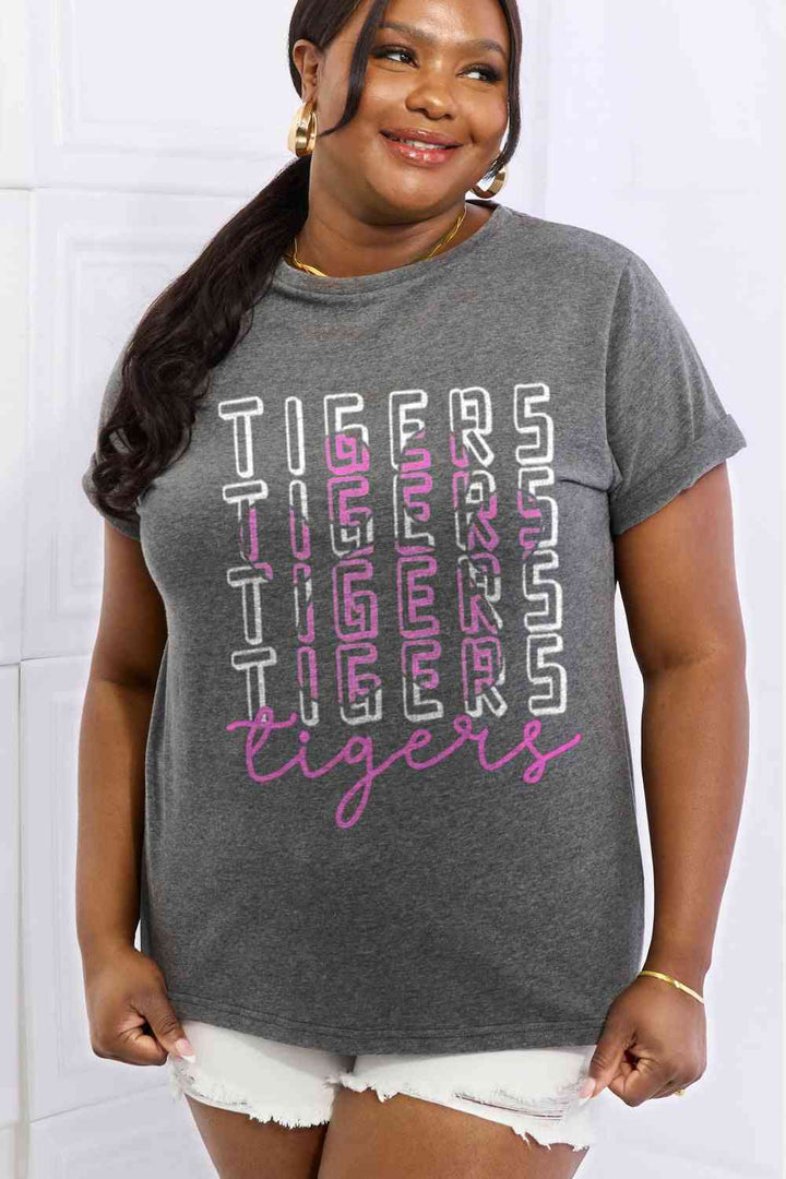 Simply Love Full Size TIGERS Graphic Cotton Tee | 1mrk.com