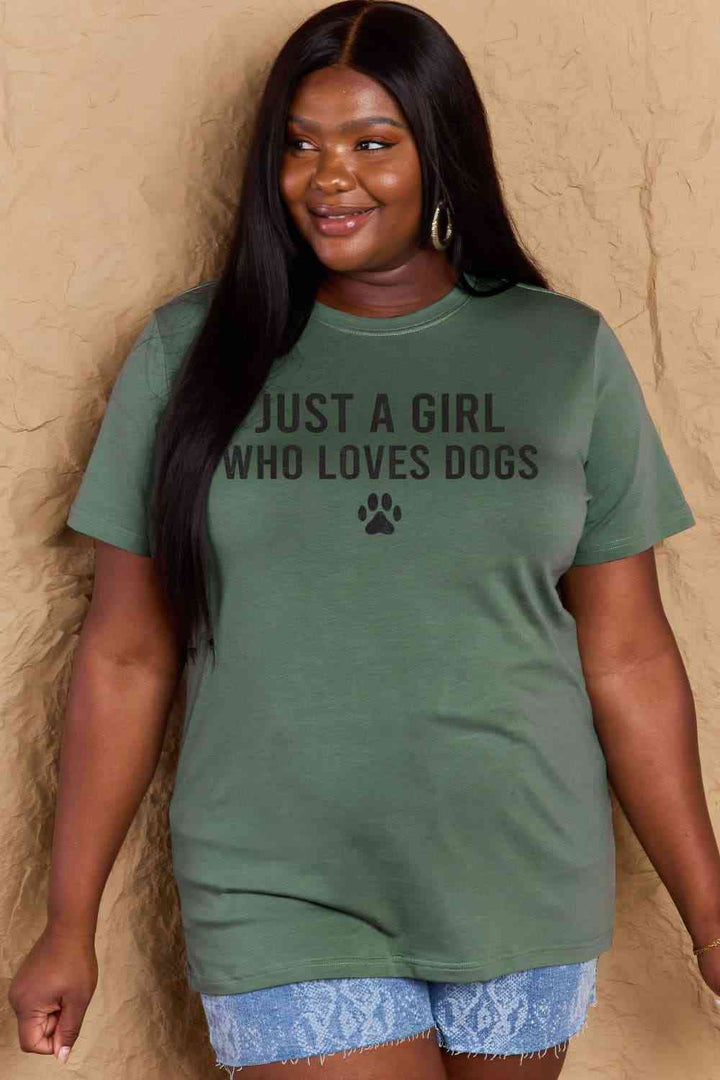 Simply Love Full Size Dog Paw Graphic Cotton T-Shirt | 1mrk.com