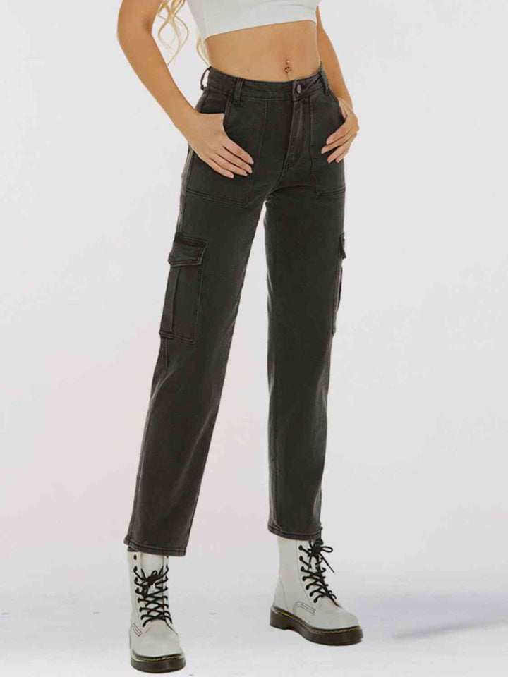 Straight Leg Jeans with Pockets | 1mrk.com