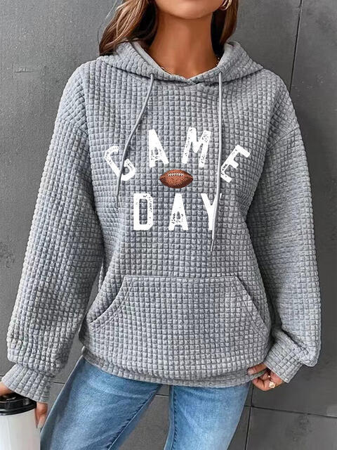 Full Size GAME DAY Graphic Drawstring Hoodie | 1mrk.com