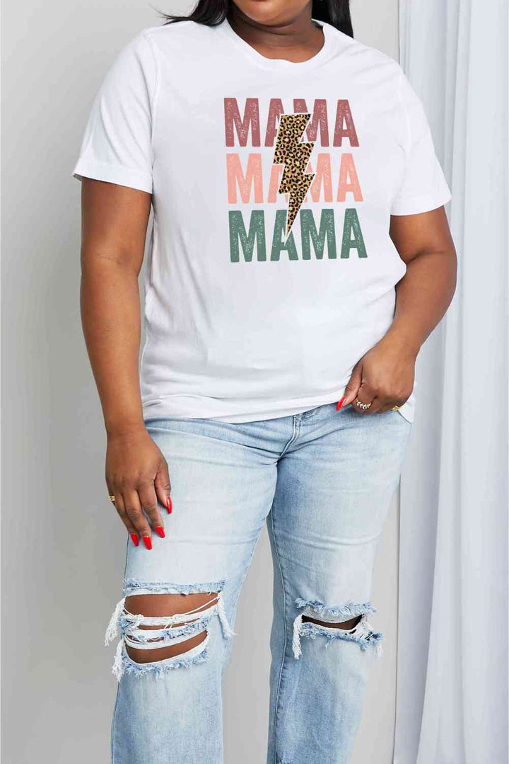 Simply Love Simply Love Full Size MAMA Graphic Cotton T-Shirt | 1mrk.com