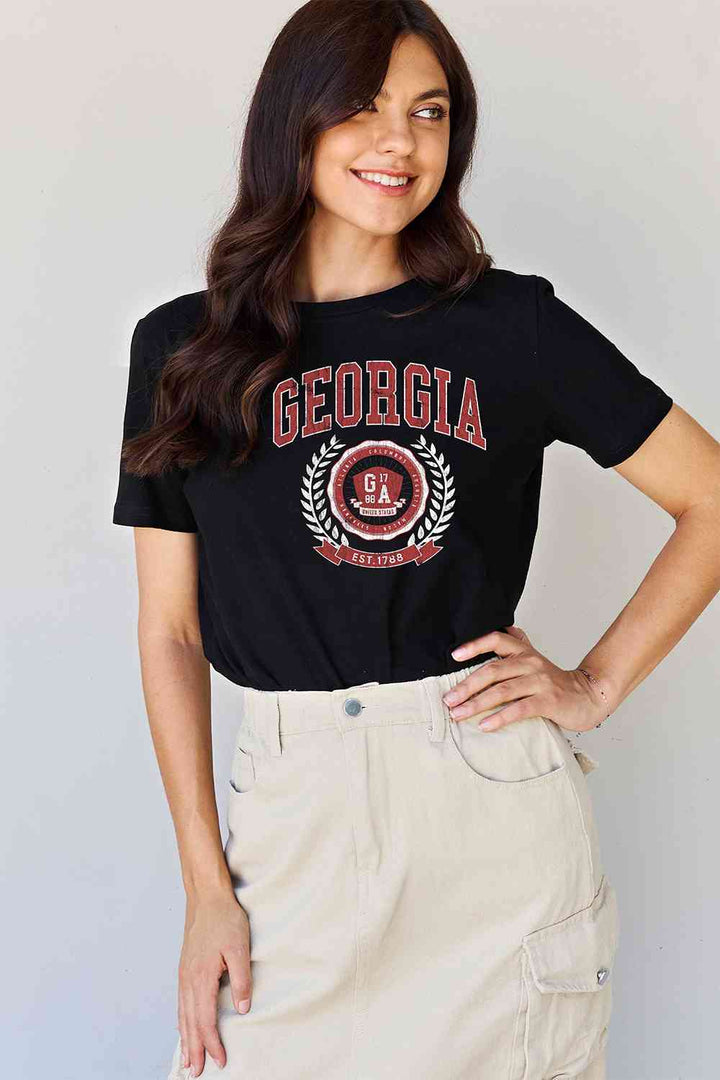 Simply Love Full Size GEORGIA Graphic T-Shirt | 1mrk.com