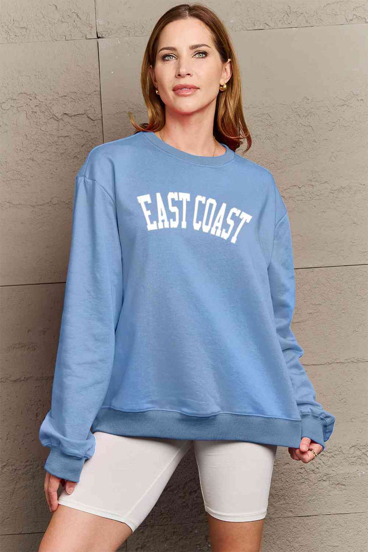 Simply Love Full Size EAST COAST Graphic Sweatshirt |1mrk.com