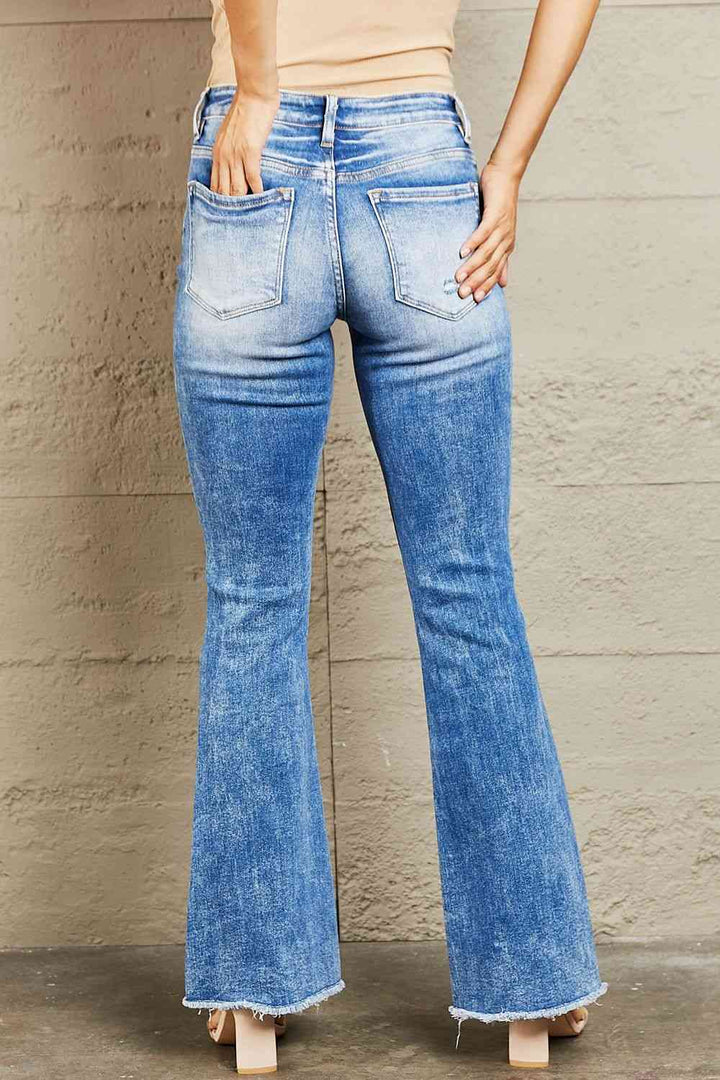 BAYEAS Izzie Mid Rise Bootcut Jeans |1mrk.com