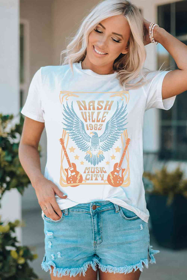 NASHVILLE 1982 MUSIC CITY Short-Sleeve Tee | 1mrk.com