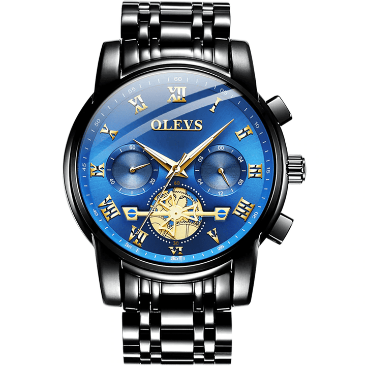 OLEVS 2859 Wristwatches Man Quartz Fashion Business Waterproof Stainless | 1mrk.com