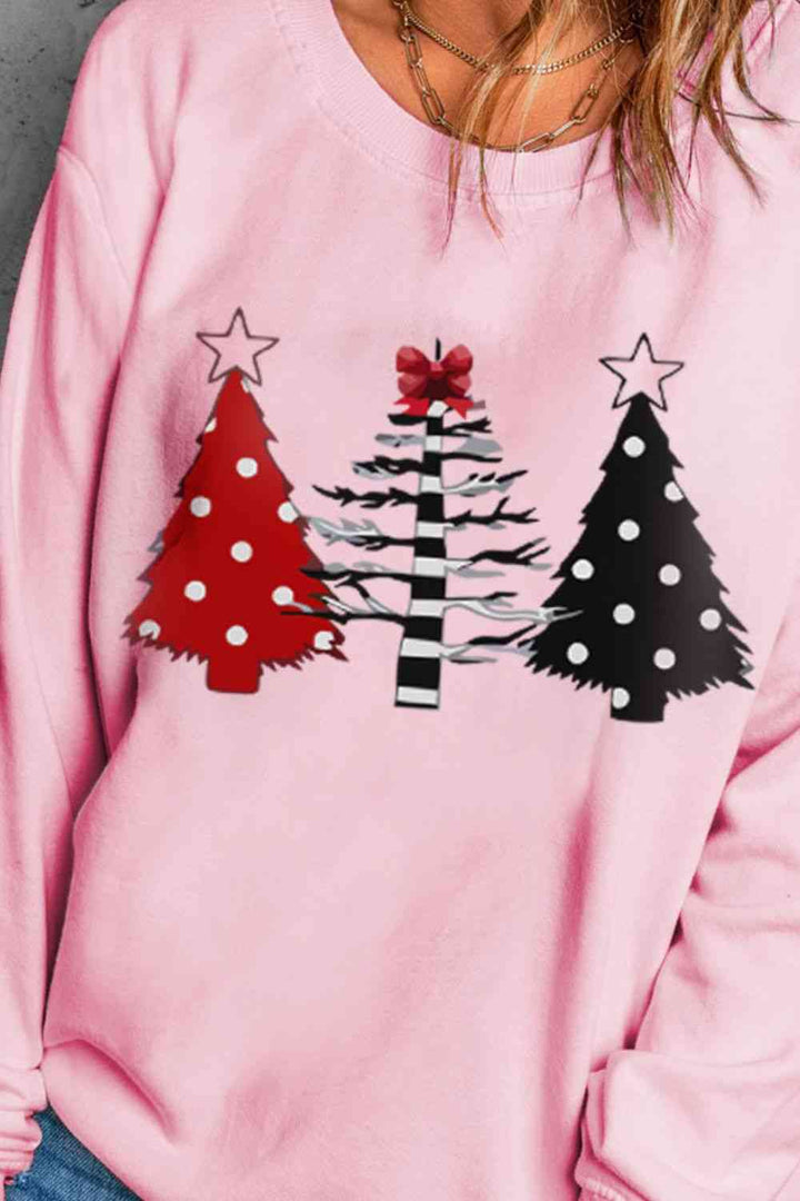 Christmas Tree Graphic Sweatshirt |1mrk.com