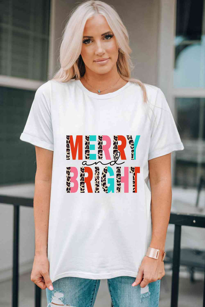 MERRY AND BRIGHT Graphic T-Shirt | 1mrk.com