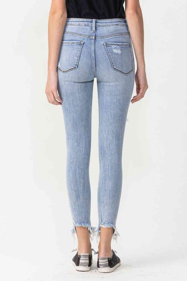 Lovervet Full Size Lauren Distressed High Rise Skinny Jeans | 1mrk.com
