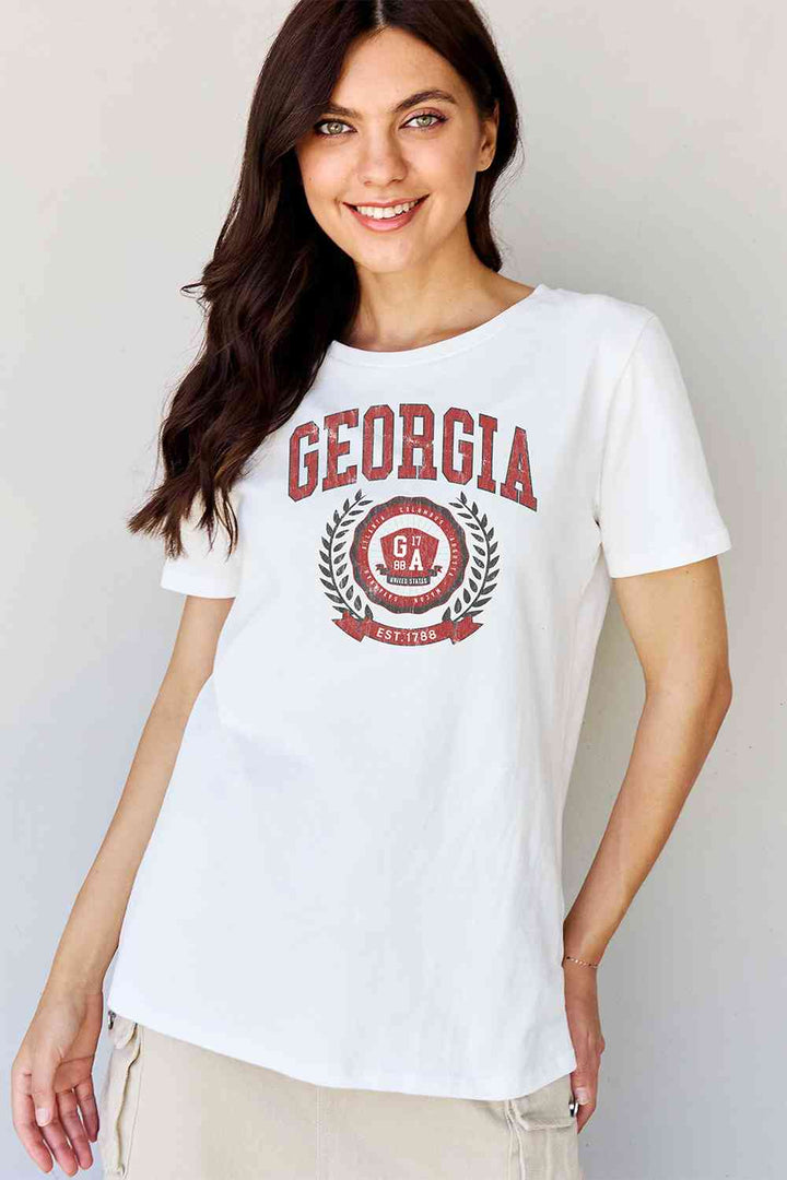 Simply Love Full Size GEORGIA Graphic T-Shirt | 1mrk.com