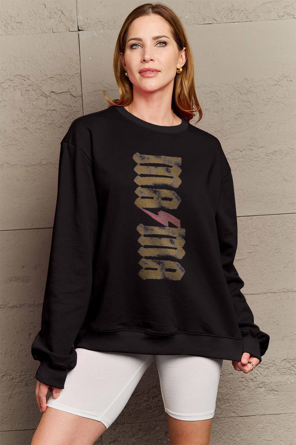 Simply Love Full Size MAMA Round Neck Sweatshirt | Trendsi