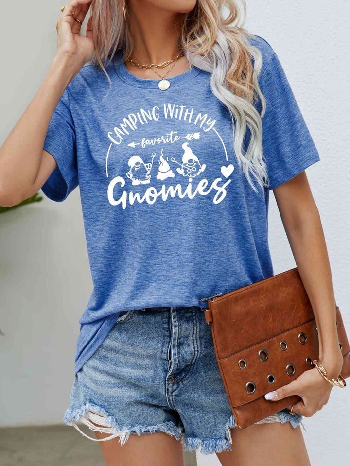 CAMPING WITH MY FAVORITE GNOMIES Graphic Tee | 1mrk.com