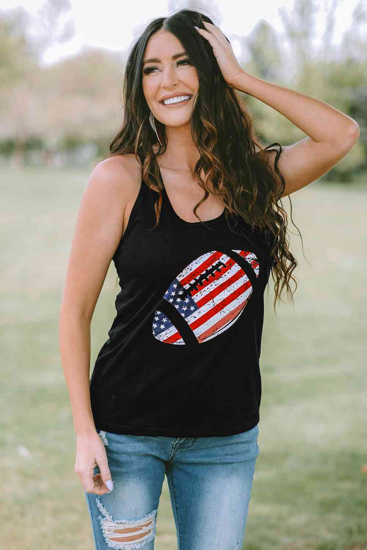 Football Graphic Racerback Tank | 1mrk.com