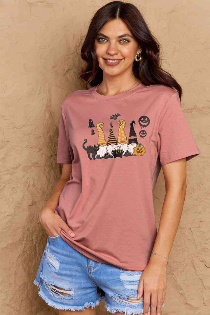 Simply Love Full Size Halloween Theme Graphic Cotton T-Shirt | 1mrk.com