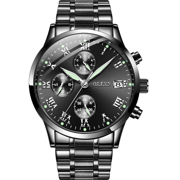 OLEVS 5569 Wrist Watch Men Water Resistant Feature Alloy Material Quartz | 1mrk.com