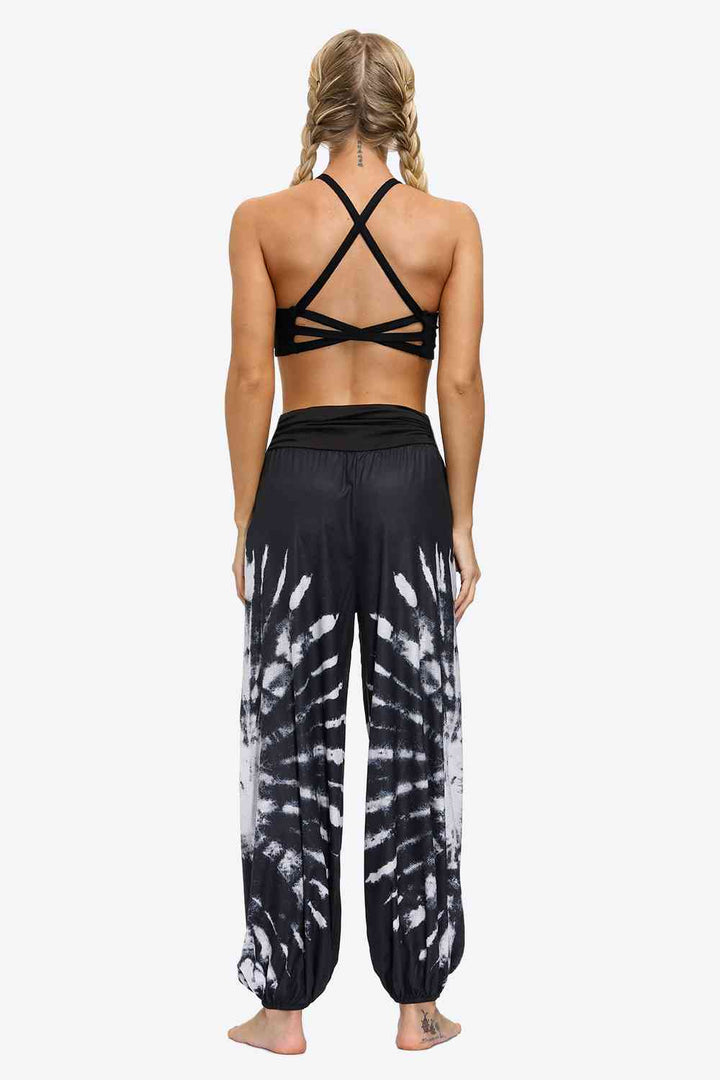 Exotic Style Printed Ruched Pants | 1mrk.com