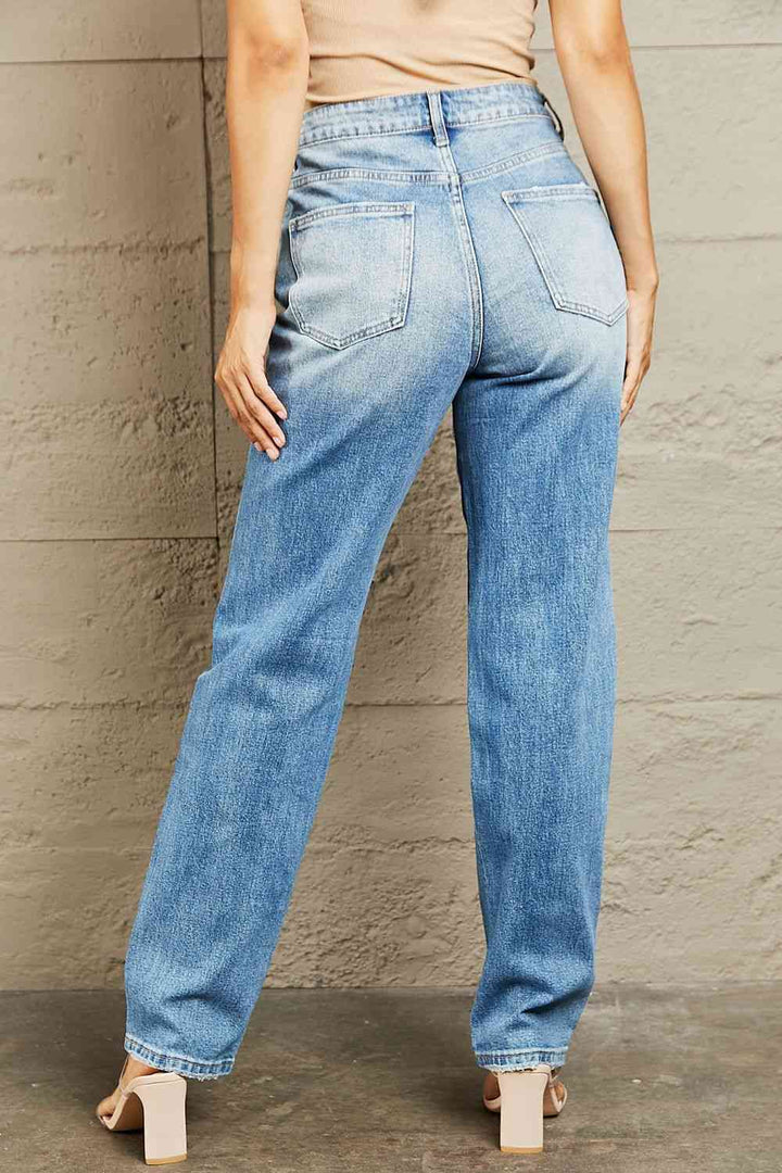 BAYEAS High Waisted Straight Jeans | 1mrk.com