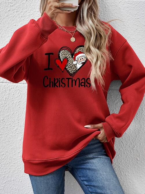 CHRISTMAS Graphic Round Neck Sweatshirt |1mrk.com