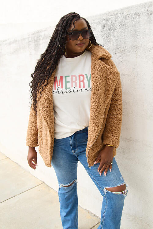 Simply Love Full Size MERRY CHRISTMAS Short Sleeve T-Shirt | 1mrk.com