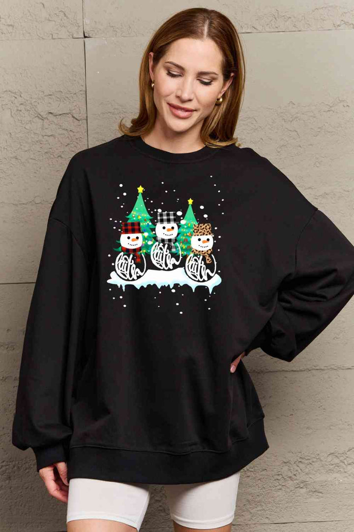 Simply Love Full Size Graphic Round Neck Sweatshirt |1mrk.com