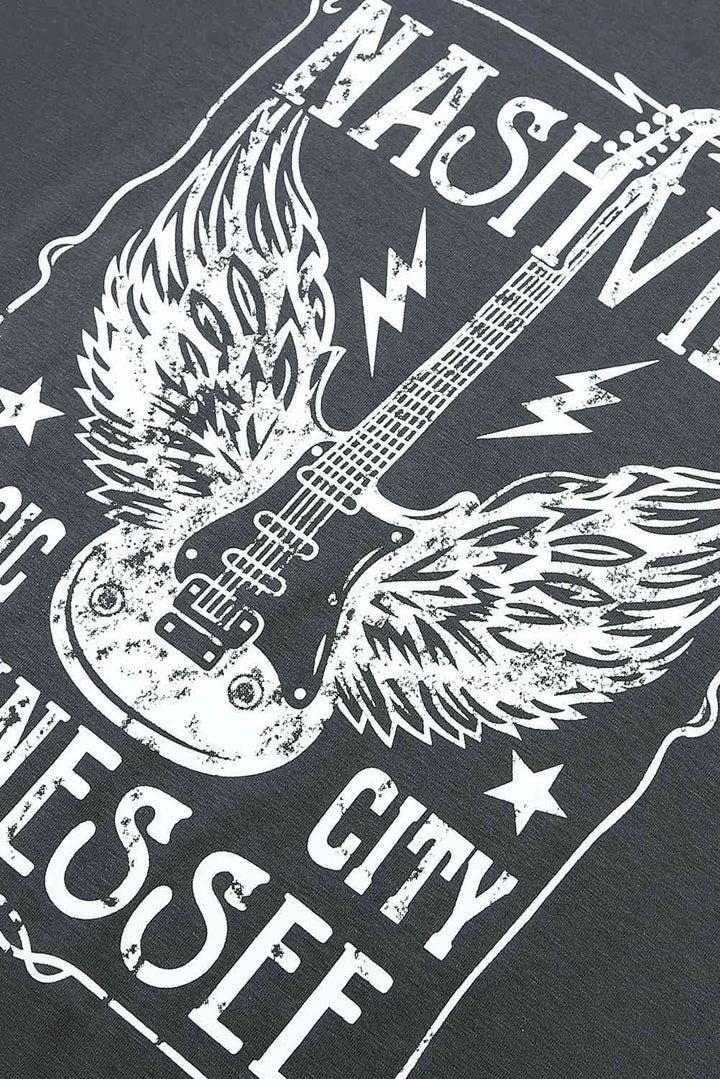 NASHVILLE MUSIC CITY TENNESSEE Graphic T-Shirt | 1mrk.com