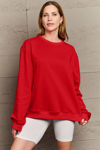 Simply Love Full Size IF I'M TOO MUCH THEN GO FIND LESS Round Neck Sweatshirt | Trendsi