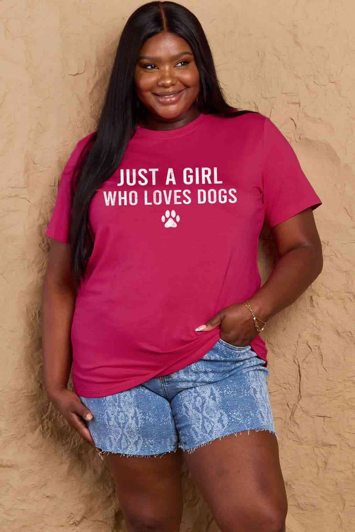 Simply Love Full Size Dog Paw Graphic Cotton T-Shirt | 1mrk.com