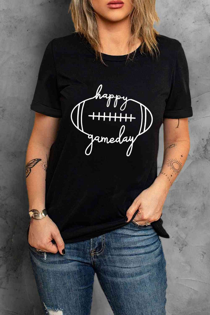 HAPPY GAMEDAY Graphic T-Shirt | 1mrk.com