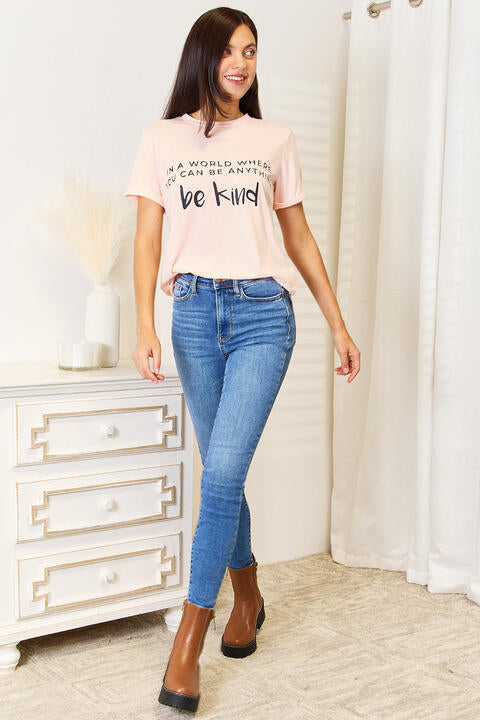 Simply Love Slogan Graphic Cuffed T-Shirt | 1mrk.com