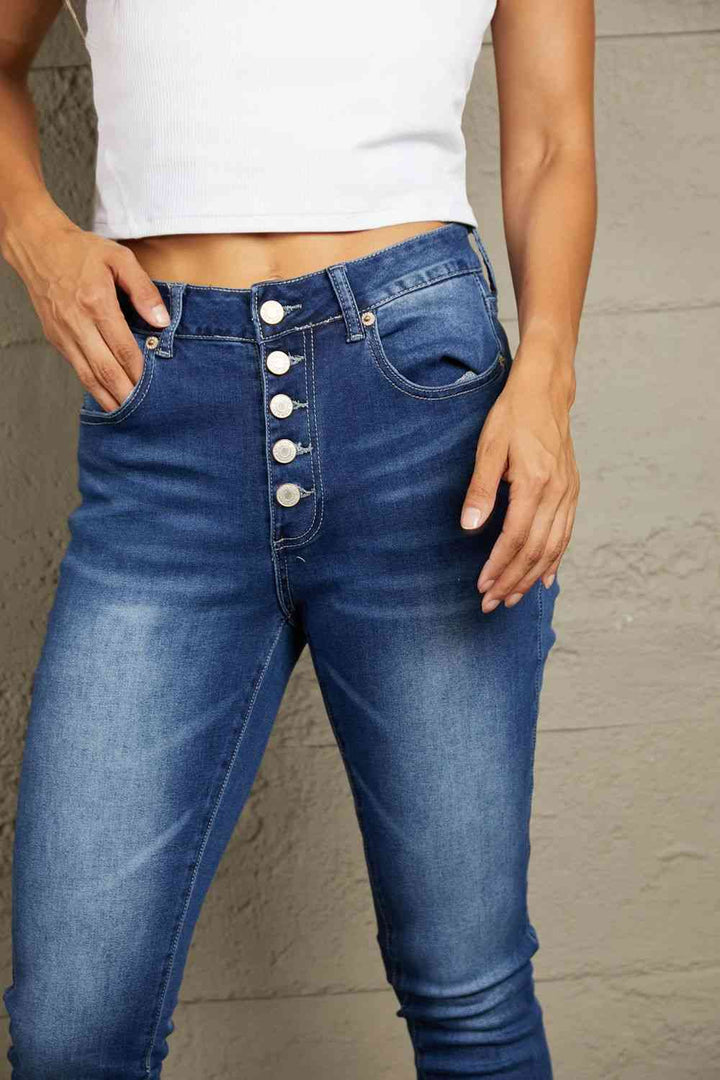 Baeful What You Want Button Fly Pocket Jeans | 1mrk.com