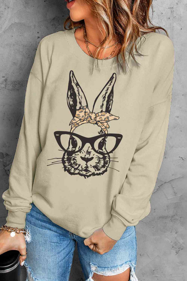 Easter Graphic Drop Shoulder Sweatshirt |1mrk.com