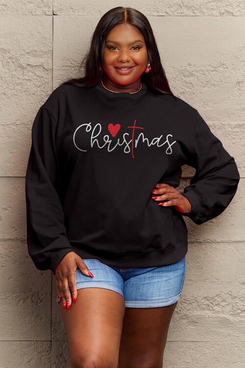 Simply Love Full Size CHRISTMAS Long Sleeve Sweatshirt |1mrk.com