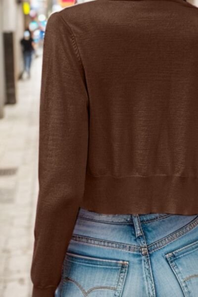 Button Up Long Sleeve Cardigan | Trendsi