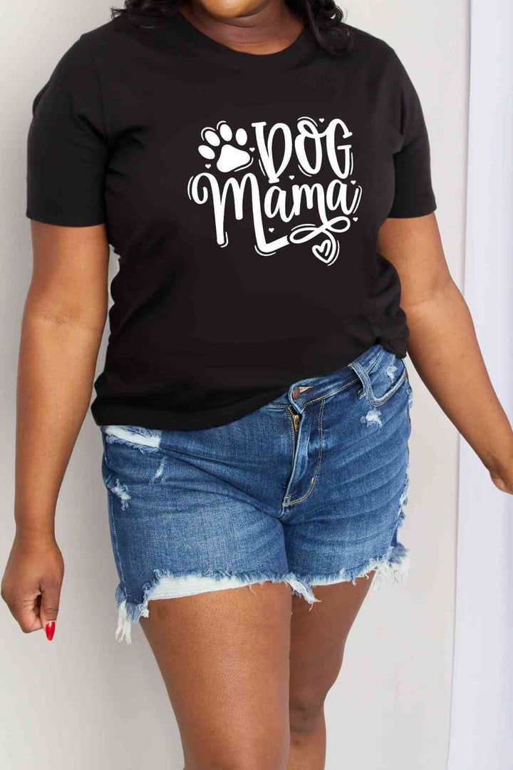 Simply Love Simply Love Full Size DOG MAMA Graphic Cotton T-Shirt | 1mrk.com