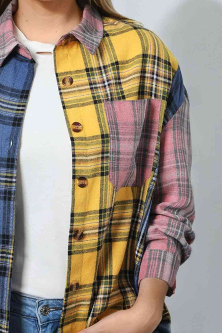 Tricolor Plaid Shirt |1mrk.com