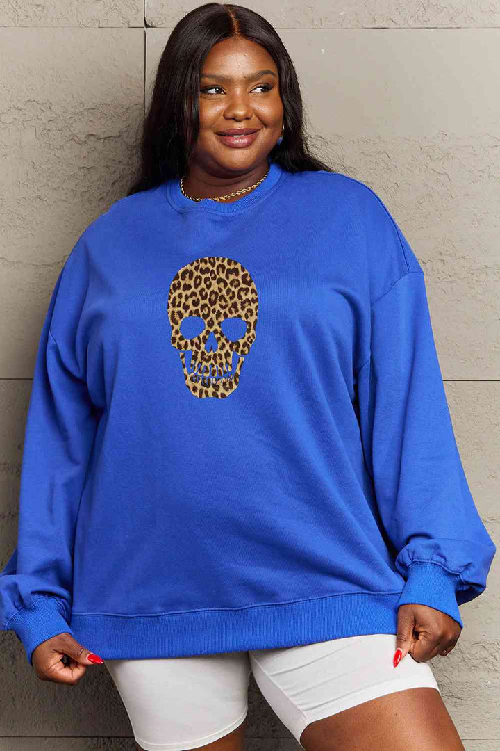 Simply Love Full Size Drop Shoulder Graphic Sweatshirt |1mrk.com