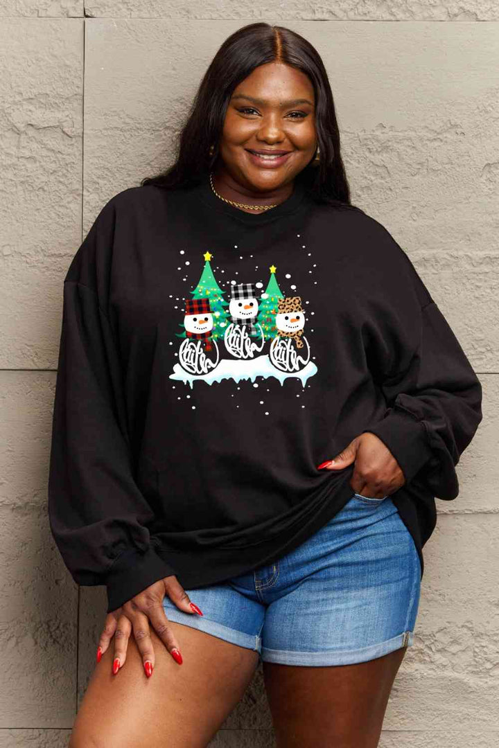 Simply Love Full Size Graphic Round Neck Sweatshirt |1mrk.com