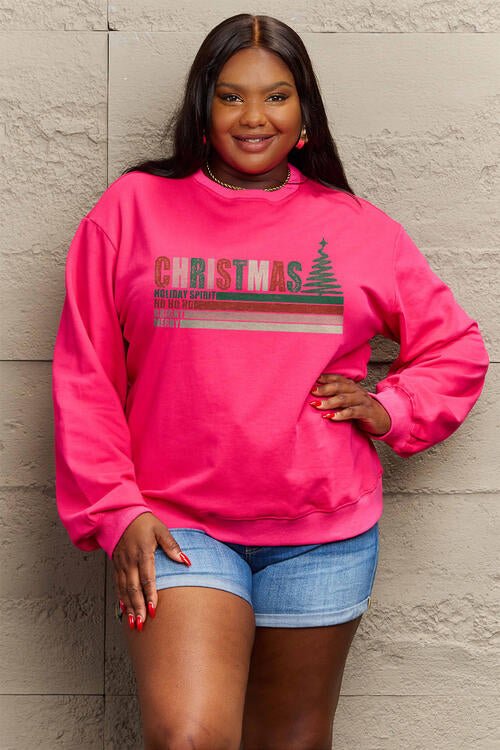 Simply Love Full Size CHRISTMAS Long Sleeve Sweatshirt |1mrk.com