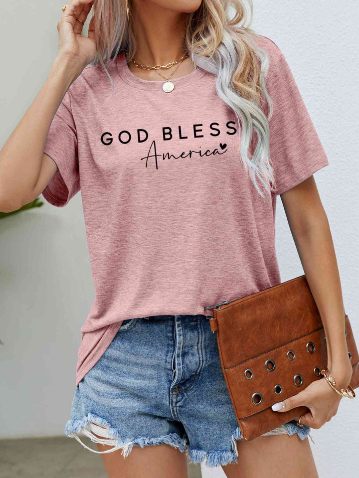 GOD BLESS AMERICA Graphic Short Sleeve Tee | 1mrk.com