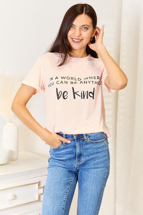 Simply Love Slogan Graphic Cuffed T-Shirt | 1mrk.com