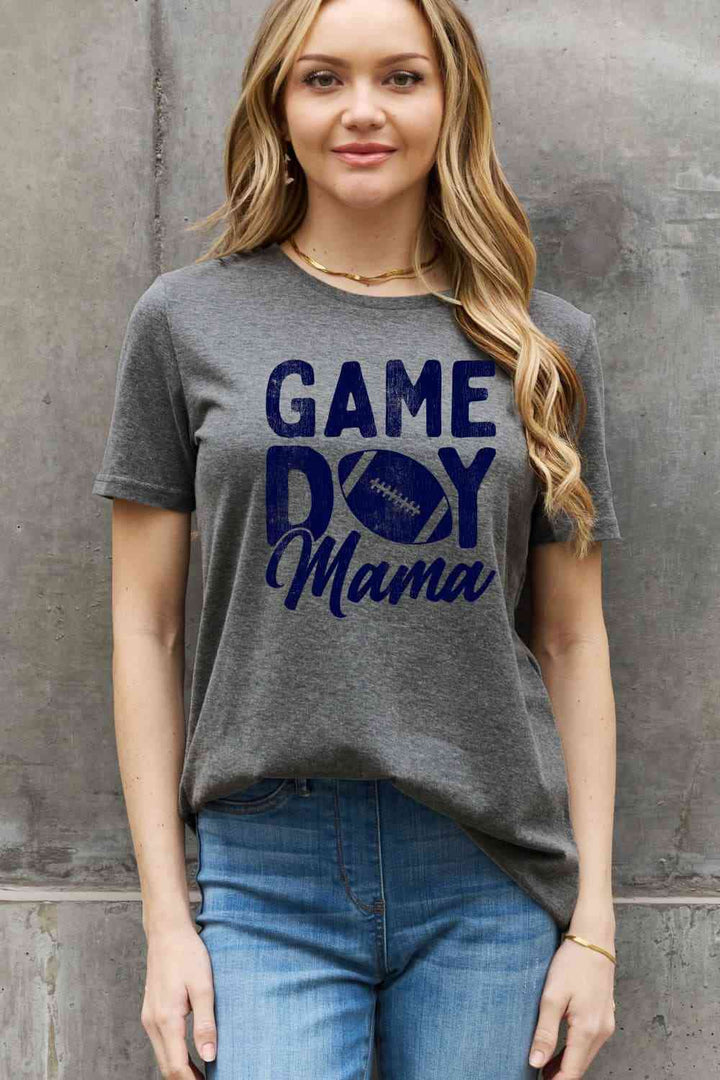 Simply Love Full Size GAMEDAY MAMA Graphic Cotton Tee | 1mrk.com