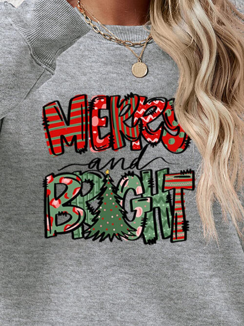 MERRY AND BRIGHT Long Sleeve Sweatshirt |1mrk.com