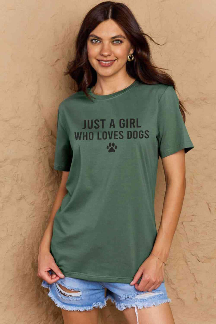 Simply Love Full Size Dog Paw Graphic Cotton T-Shirt | 1mrk.com